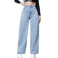 thumbnail image 1 of Women's Casual Pants Straight Leg Comfortable Everyday Basic Trousers For Spring Summer Fall Outfits With Tops And Sneakers, 1 of 5