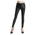 thumbnail image 1 of Women's Casual Pants Stretchy Leather Leggings High Waisted Tights for Everyday Comfort and Stylish Appeal, 1 of 4