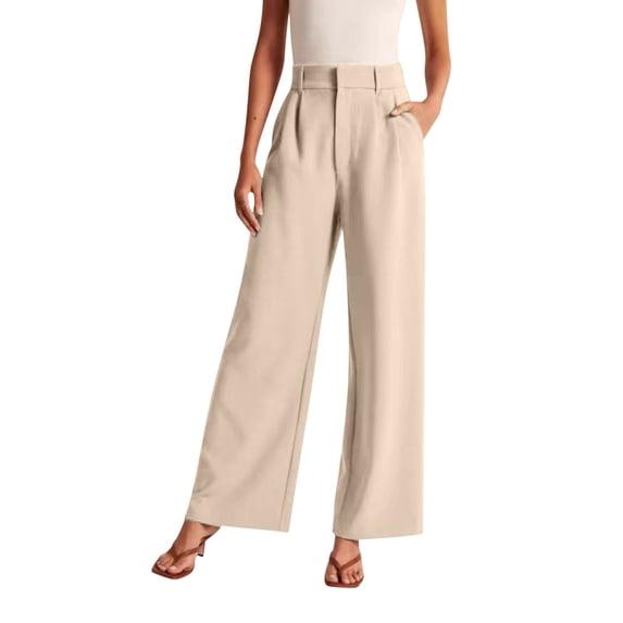 Women's Casual Pants Wide Leg Pants Woman Women Wide Leg Pants For Women Work Business Casual High Waisted Dress Pants Flowy Trousers Office