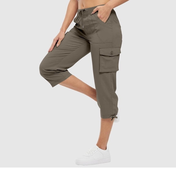 Women's Casual Pants Women Lightweight Hiking Pants Casual Pants With Pockets Travel Pant,Brown Women's Casual Pants L