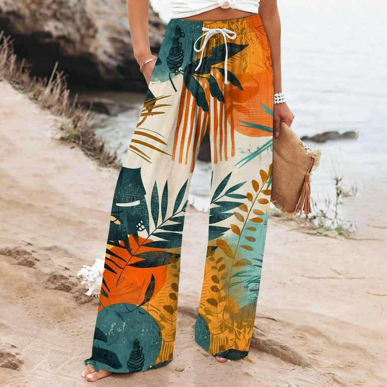 comfy dress pants for women Mohiass Wide Leg Business Casual Elastic Waist Work Pants Baggy Lounge Pants Trousers with Pocket Gray 2XL, Women's They are the perfect go Casual Work Pants for Women