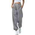 thumbnail image 1 of Women's Casual Pants Women'S Bottom Sweatpants Joggers Pants Workout High Waisted Yoga Pants With Pockets,Gray Women's Casual Pants S, 1 of 7
