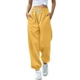 thumbnail image 1 of Women's Casual Pants Women'S Bottom Sweatpants Joggers Pants Workout High Waisted Yoga Pants With Pockets,Yellow Women's Casual Pants L, 1 of 7