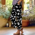 thumbnail image 1 of Women's Casual Pants Women'S Retro Striped Design Loose Pocket Patchwork Casual Pants,Gray Women's Casual Pants XXXL, 1 of 5