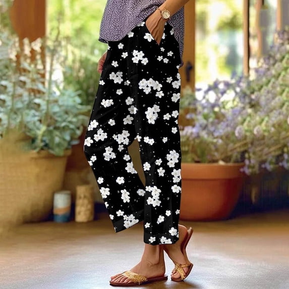 Women's Casual Pants Women'S Retro Striped Design Loose Pocket Patchwork Casual Pants,Gray Women's Casual Pants XXXL
