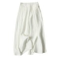 thumbnail image 1 of Women's Casual Pants Women Wide Leg Pants Women's Solid Summer Cotton And Linen High Waist Thin Casual Loose Wide Leg Pants, 1 of 3