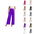 thumbnail image 1 of Pants for Women Wide Leg Pants for Women Women's Casual Pants Women Wide Leg Pants for Work Business Casual High Waisted Dress Flowing Trousers, 1 of 7