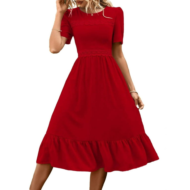 Walmart red dress cheap