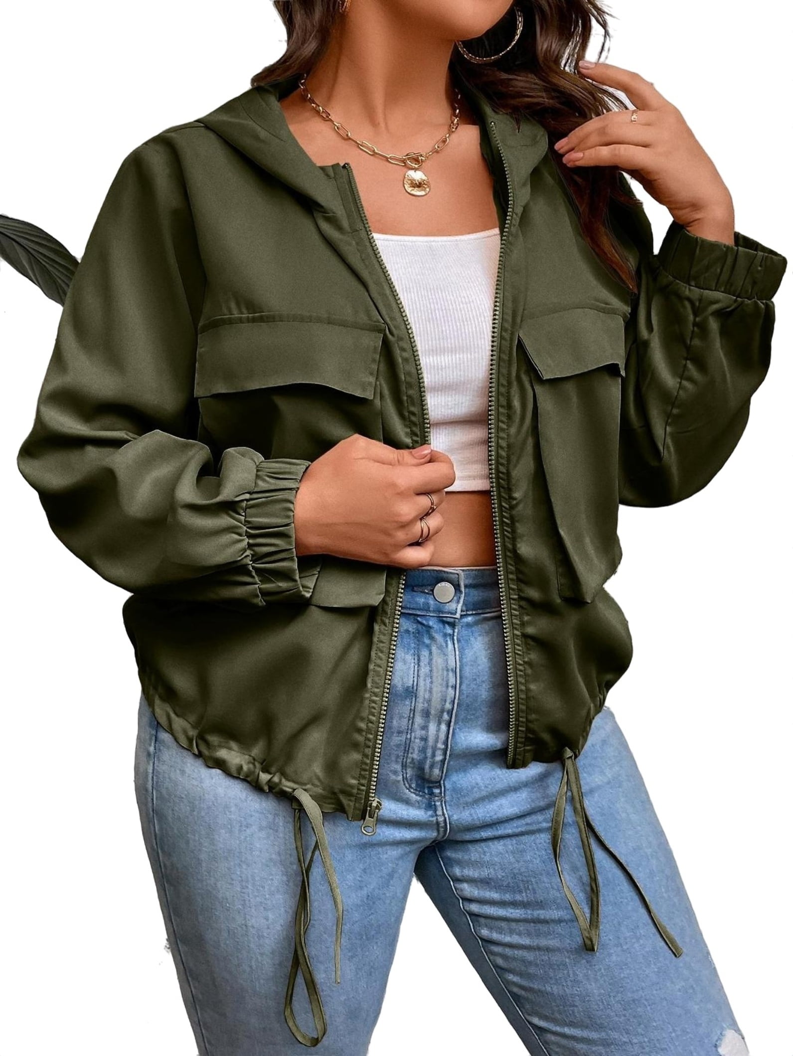 Plus size women s shop army style jacket