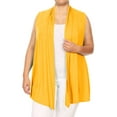 thumbnail image 1 of Women's Plus Size Open Front Relexed Fit CasualSleeveless Vest Cardigan, 1 of 4
