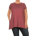 thumbnail image 1 of Women's Casual Plus Size Polka Dot Blouse Tunic Top Shirt, 1 of 4