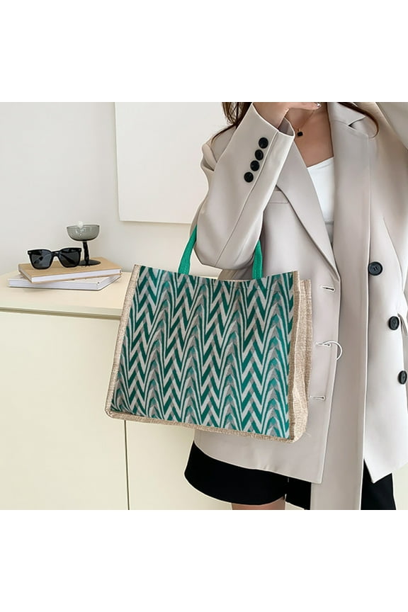 Women's Casual Polyester Shoulder Bag – Multi-Function Handbag, Messenger Crossbody Purse with Adjustable Strap, 34x30x15cm, Lightweight for Work/Travel