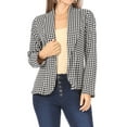 thumbnail image 1 of FashionStream Casual Print Long Sleeve Suit Jacket, Women's, 1 of 6