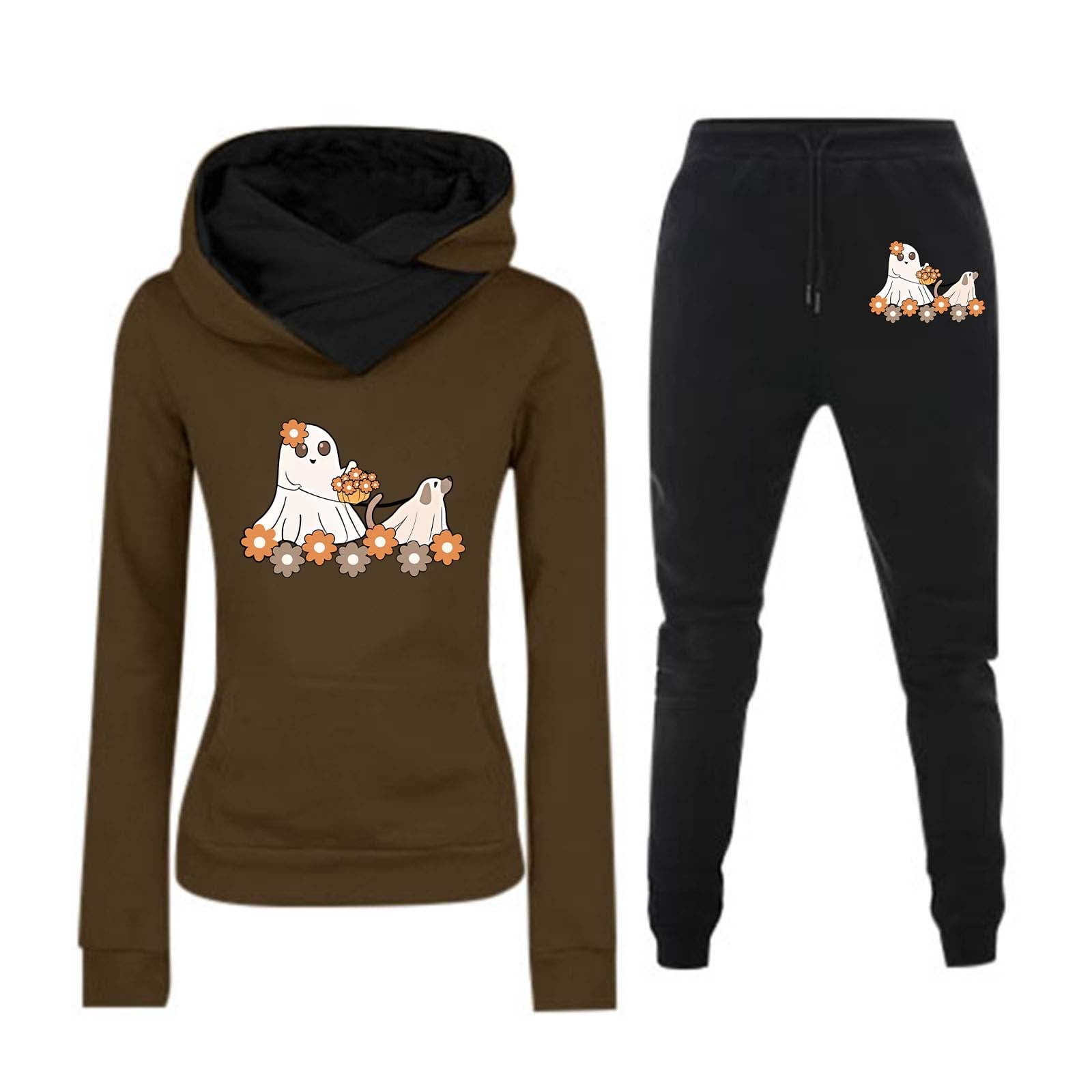 Women's Casual Print Hoodie | Heavy Blend Pullover With Front Graphic | Long Sleeve Hooded Sweatshirt - View #3
