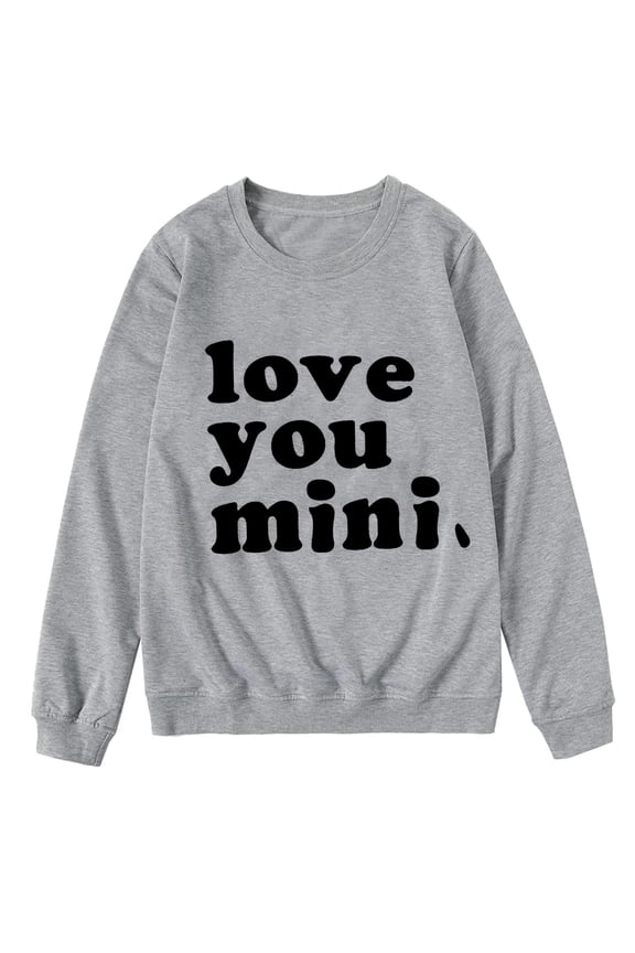 Women's Casual Printed Long Sleeved Round Neck Sweatshirt Pajamas Family Set Matching Easter Dog Pajamas Christmas Matching Family Christmas Plaid Pajamas Pants for Family Pajamas for Family Summer