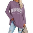 thumbnail image 1 of Women's Casual Printed Round Neck Loose Long Sleeve T Shirt Top Casual Shirts for Women Summer Womens Stretch T Shirt Shirt Women Women Short Sleeve T Shirt Womens Long Sleeve Layering Shirt Long, 1 of 4