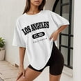 thumbnail image 1 of Women's Casual Printed Round Neck Short Sleeved Loose T Shirt Women T Shirt for Summer Women Compression Shirts Long Sleeve Compression Shirt Women Tall Womens Shirts Long Sleeve Thin T Shirt Women, 1 of 3