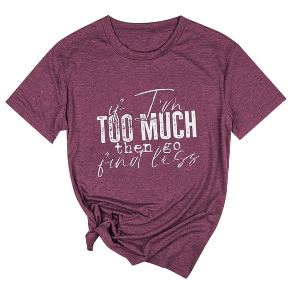 Women's Casual Printed Short Sleeve Crew Neck Loose Fit Comfortable T-Shirt Blouse Top for Everyday Wear