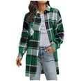 thumbnail image 1 of Women's Casual Printing Button Long Sleeves Cardigan Coat Tops Fashion Outfits Trendy Winter Clothing, 1 of 5