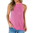 thumbnail image 1 of Women's Casual Racerback Knit Tank Tops Summer Sweater Vest, 1 of 3