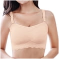 thumbnail image 1 of Women's Casual Removable Straps Breathable Bra - Two-Way Wear, Nylon Material, Sexy All-Season Underwear, 1 of 8
