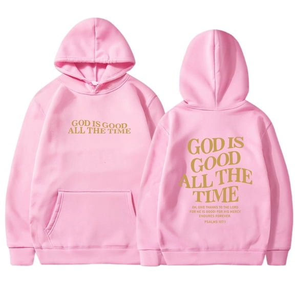 Women's Casual Reversible Hoodie with Pocket Long Sleeve Letter Print for Everyday Wear