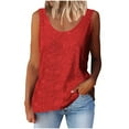 thumbnail image 1 of Women's Casual Sequin Crew Neck Sleeveless Tank Top for Daily Outings & Fun Gatherings, 1 of 6