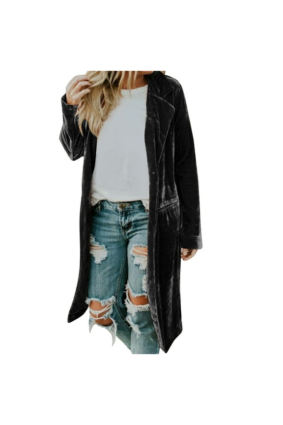Women's Casual Shearling Stand Collar Long Sleeve Winter Warm Blouse Outwear Coat Jacket