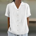 thumbnail image 1 of Women’s Casual Shirts Button Down Blouse With Lace Collar For Everyday Wear In Spring And Summer Easy Care For Busy Cute Tops for Women Fall Linen Shirt for Women Long Sleeve Hooded Shirts for Women, 1 of 7