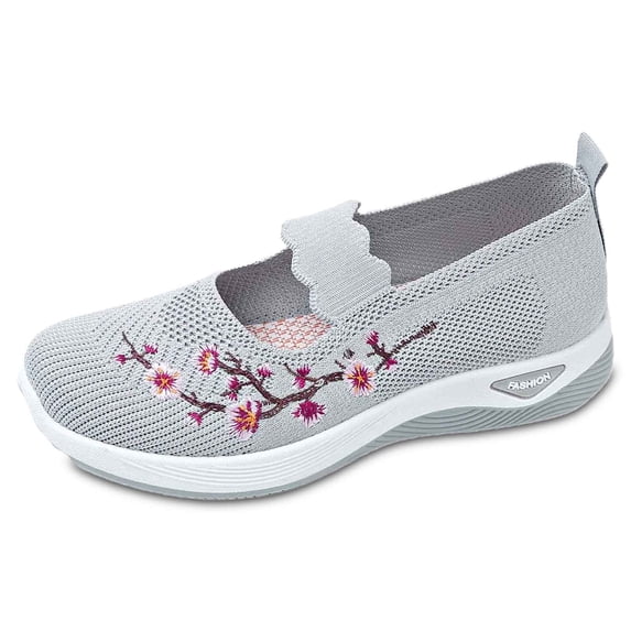 Women's Casual Shoes Lightweight Breathable Comfort with Embroidered Design Ideal for Everyday Use