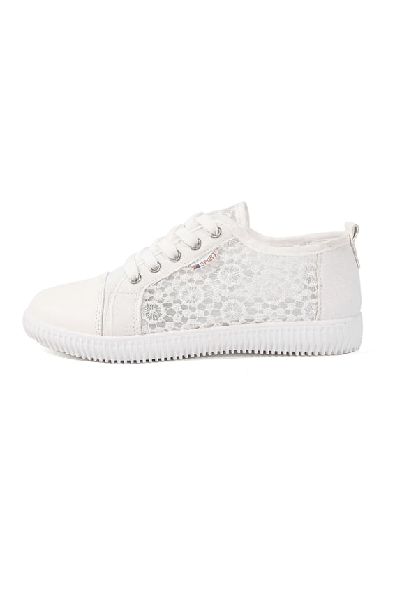 Women's Casual Shoes Breathable Lace Flat Shoes Lightweight Comfortable Walking Shoes For Women On Sneakers