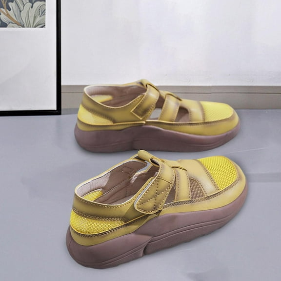 Women's Casual Shoes Breathable Mesh Hiking Shoes Sports Shoes Non-Slip Platform 39