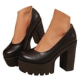 thumbnail image 1 of Women's Casual Shoes Heel Platform Loafers for Fashion Casual Comfort on Dress Shoes, 1 of 5