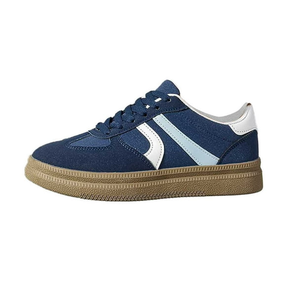 Women's Casual Shoes Fashion Suede Lace Up Flat Comfortable Loafers for Daily Walking and Outing