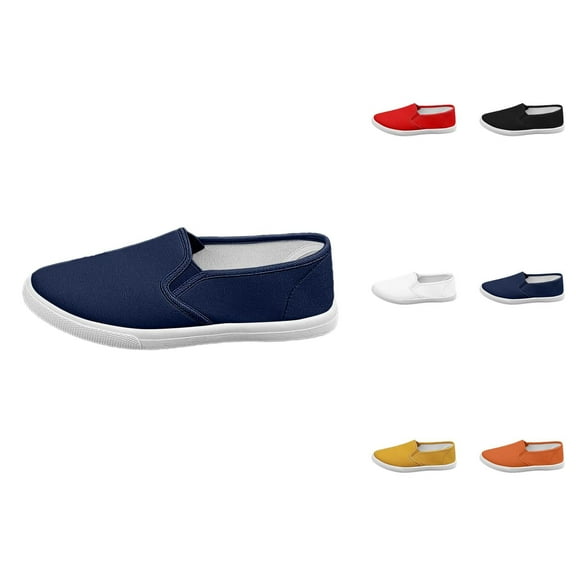 Women's Casual Shoes Fashionable Unisex On Lace Up Flat Comfortable Canvas Sneakers Breathable Flat Shoes For Daily Wear