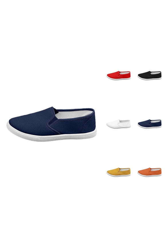 Women's Casual Shoes Fashionable Unisex On Lace Up Flat Comfortable Canvas Sneakers Breathable Flat Shoes For Daily Wear