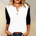 thumbnail image 1 of Women's Casual Short Sleeve Crew Neck T-Shirt Loose Fit Cotton Tee, 1 of 6