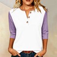 thumbnail image 1 of Women's Casual Short Sleeve Crew Neck T-Shirt Loose Fit Cotton Tee, 1 of 6