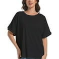thumbnail image 1 of Women's Casual Short Sleeve Crew Neck T-Shirts, 1 of 6