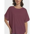 thumbnail image 1 of Women's Casual Short Sleeve T-Shirt, Crew Neck Basic Tee, Soft Comfortable Everyday Top, 1 of 6