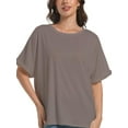 thumbnail image 1 of Women's Casual Short Sleeve Crew Neck T-Shirts, 1 of 6