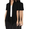thumbnail image 1 of Women's Casual Short Sleeve Loose Fit Solid Cardigan (Pack of 3), 1 of 5