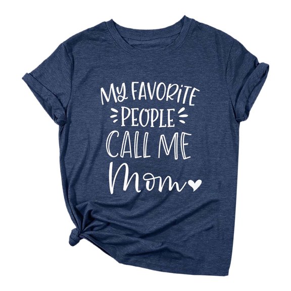 Women's Casual Short Sleeve Round Neck T-Shirt - Soft Polyester Spandex Summer Top for Daily Wear