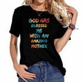 thumbnail image 1 of Women's Casual Short Sleeve Tee with Vintage Graphics - Perfect Party Gift, 1 of 3