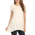 thumbnail image 1 of Women's Casual Short Sleeve Tunic Top With Pockets, 1 of 6