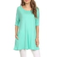 thumbnail image 1 of Women's Casual Short Sleeve Tunic Top With Pockets, 1 of 7