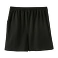 thumbnail image 1 of Women's Casual Shorts Elastic Waist Cotton Linen Shorts with Pockets Summer Wide Leg Loose Solid Color Shorts, 1 of 6
