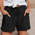 thumbnail image 1 of Women's Casual Shorts Fashion Casual High-Waist Pants Straight-leg Sports Casual Loose Shorts Bottom Shorts, 1 of 6