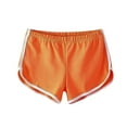 thumbnail image 1 of Women's Casual Shorts Solid Summer Sports Active Workout Gym Shorts Yoga Running Shorts Orange, 1 of 6