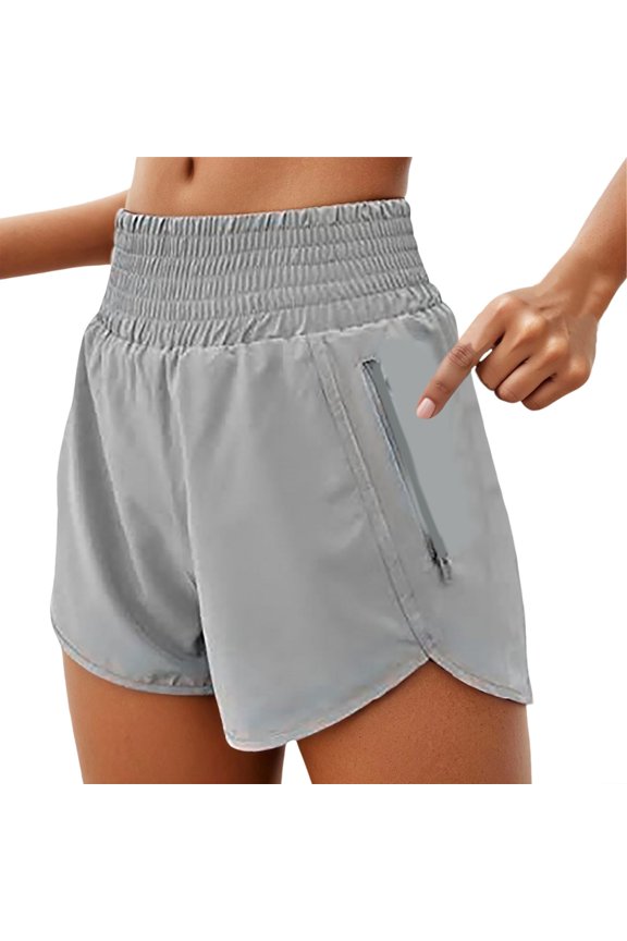 Women's Stretchy Yoga Shorts Split Design Casual Workout Pants Breathable Comfortable For Daily Wear Fitness